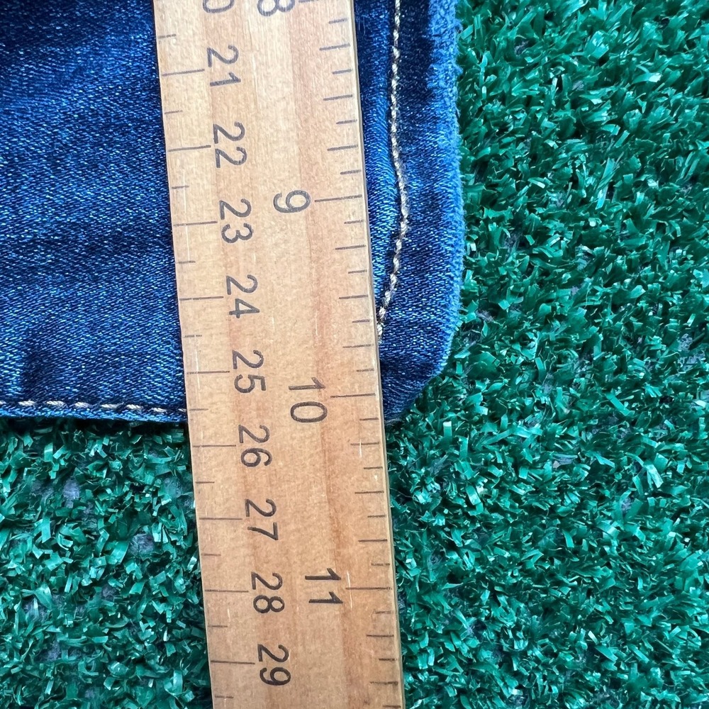 American Eagle Jeans Women's Size 00 23x30" Blue Super Hi-Rise Flare  Stretch - Picture 8 of 9